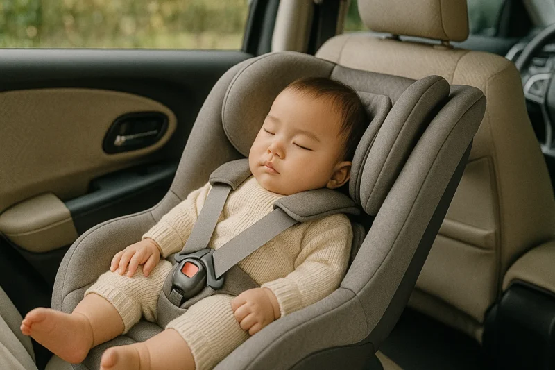 レンタルチャイルドシートを使う赤ちゃん