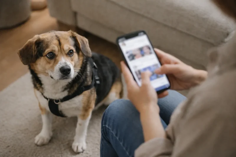レンタル犬炎上が起きやすいSNS利用のイメージ